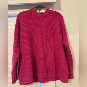 American eagle hot pink sweater